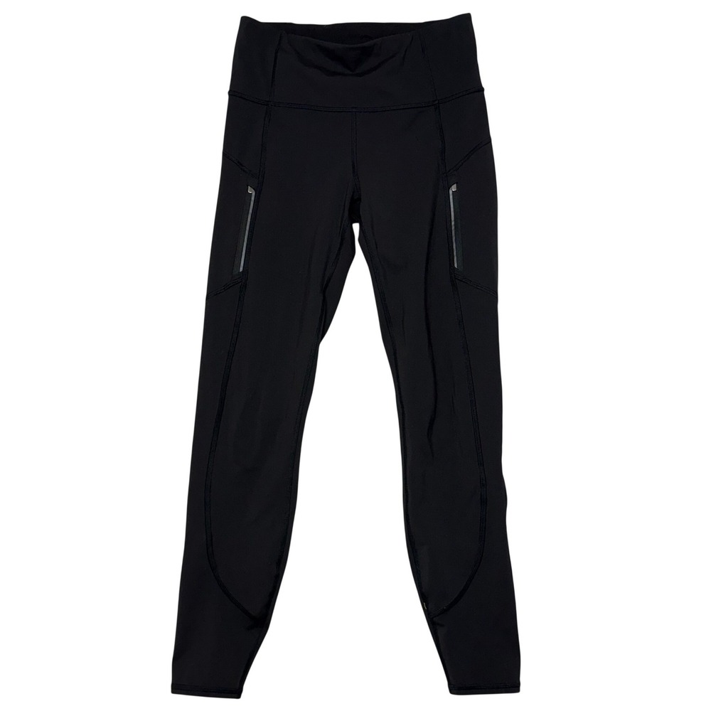 Athleta S/T 26x27 Rainier 7/8 High Waist Legging Black Winter Running Athleisure